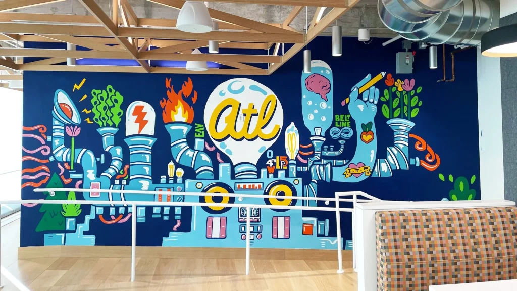 How Mural Art Painting Changes the Character of a Wall
