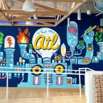 How Mural Art Painting Changes the Character of a Wall
